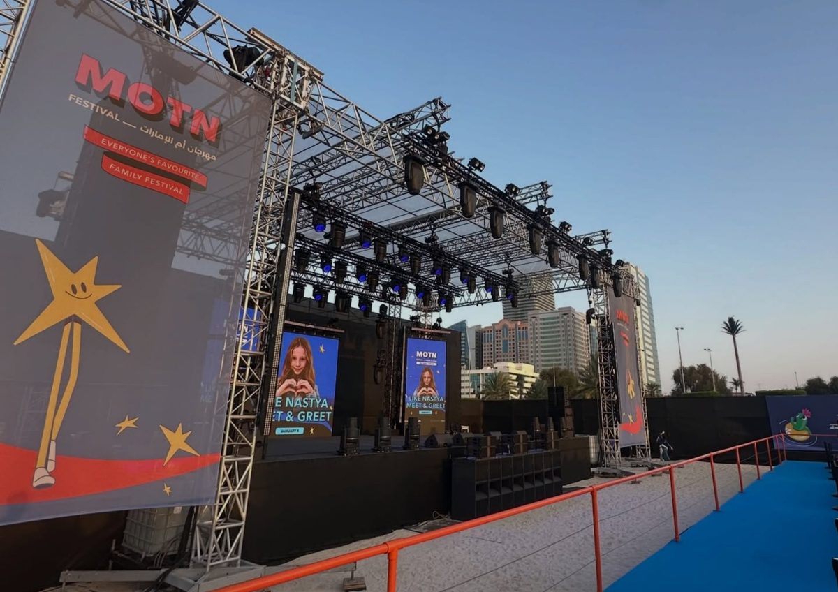 MOTN festival main stage in Abu Dhabi